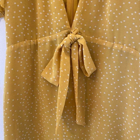 OHS yellow Polkadot mini dress - Picture 4 of 4